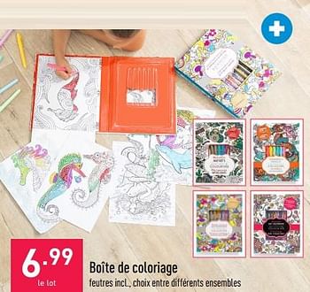Promotions Boîte de coloriage - Produit maison - Aldi - Valide de 10/08/2022 à 19/08/2022 chez Aldi