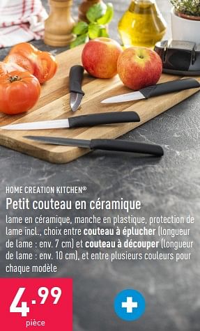 Promotions Petit couteau en céramique - Home Creation Kitchen - Valide de 10/08/2022 à 19/08/2022 chez Aldi