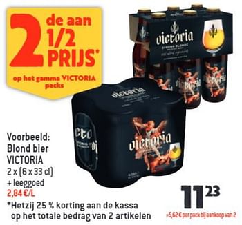 Promoties Blond bier victoria - Victoria - Geldig van 03/08/2022 tot 15/09/2022 bij Louis Delhaize