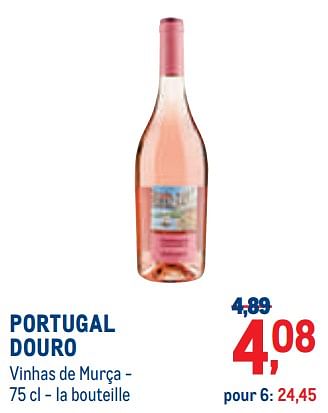 Promotions Portugal douro vinhas de murça - Vins rosé - Valide de 01/08/2022 à 31/08/2022 chez Metro