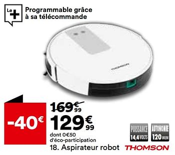 Promotions Aspirateur robot thomson thvc94bc - Thomson - Valide de 02/08/2022 à 29/08/2022 chez But