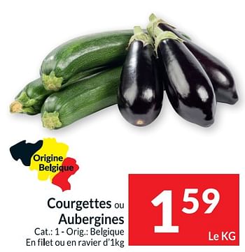 Promotions Courgettes ou aubergines - Produit maison - Intermarche - Valide de 09/08/2022 à 15/08/2022 chez Intermarche