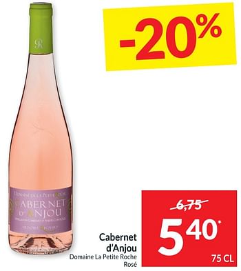 Promoties Cabernet d`anjou domaine la petite roche rosé - Rosé wijnen - Geldig van 09/08/2022 tot 15/08/2022 bij Intermarche