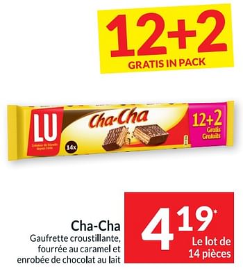 Cha Cha - Gaufrettes Caramel & Chocolat au Lait - Pack de 50