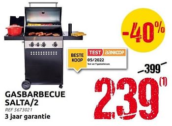 Promoties Gasbarbecue salta-2 - BBQ & Friends  - Geldig van 10/08/2022 tot 22/08/2022 bij Brico
