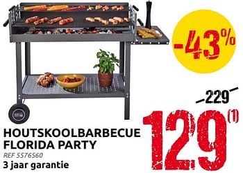 Promoties Houtskoolbarbecue florida party - BBQ & Friends  - Geldig van 10/08/2022 tot 22/08/2022 bij Brico