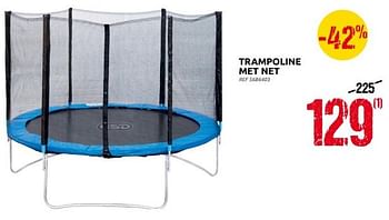 Promoties Trampoline met net - Huismerk - Brico - Geldig van 10/08/2022 tot 22/08/2022 bij Brico