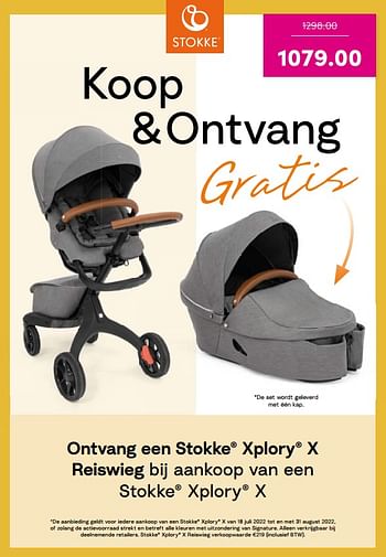 Promoties Stokke xplory x - Stokke - Geldig van 07/08/2022 tot 13/08/2022 bij Baby & Tiener Megastore