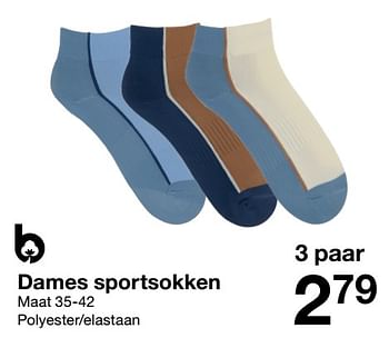 Promoties Dames sportsokken - Huismerk - Zeeman  - Geldig van 06/08/2022 tot 12/08/2022 bij Zeeman