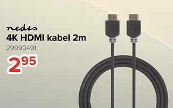 Promoties 4k hdmi kabel - Nedis - Geldig van 06/08/2022 tot 11/09/2022 bij Euro Shop