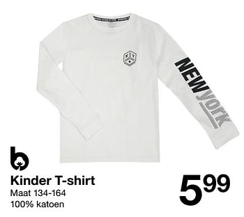 Promotions Kinder t-shirt - Produit maison - Zeeman  - Valide de 06/08/2022 à 12/08/2022 chez Zeeman