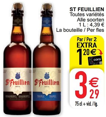 Promoties St feuillien - St Feuillien - Geldig van 09/08/2022 tot 13/08/2022 bij Cora