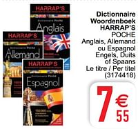 Dictionnaire woordenboek harrap’s poche-Harrap
