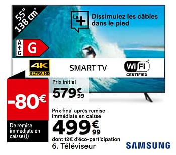 Promotions Téléviseur samsung ue55tu7025kxxc - Samsung - Valide de 02/08/2022 à 29/08/2022 chez But