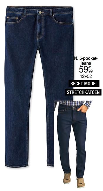 Promoties 5-pocket- jeans - Huismerk - Damart - Geldig van 01/08/2022 tot 15/12/2022 bij Damart