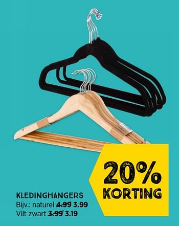 Promoties Kledinghangers vilt zwart - Huismerk - Xenos - Geldig van 08/08/2022 tot 21/08/2022 bij Xenos