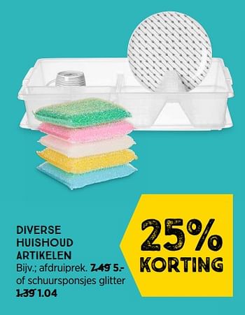 Promoties Schuursponsjes glitter - Huismerk - Xenos - Geldig van 08/08/2022 tot 21/08/2022 bij Xenos