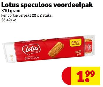 Promoties Lotus speculoos voordeelpak - Lotus Bakeries - Geldig van 09/08/2022 tot 21/08/2022 bij Kruidvat