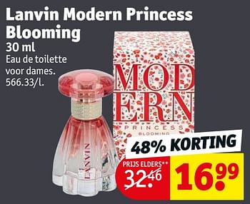 Promoties Lanvin modern princess blooming edt - Lanvin - Geldig van 09/08/2022 tot 21/08/2022 bij Kruidvat