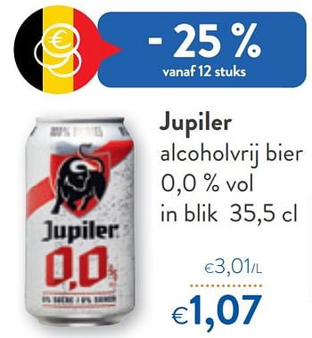 Promotions Jupiler alcoholvrij bier - Jupiler - Valide de 10/08/2022 à 23/08/2022 chez OKay