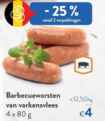 Promoties Barbecueworsten van varkensvlees - Huismerk - Okay  - Geldig van 10/08/2022 tot 23/08/2022 bij OKay