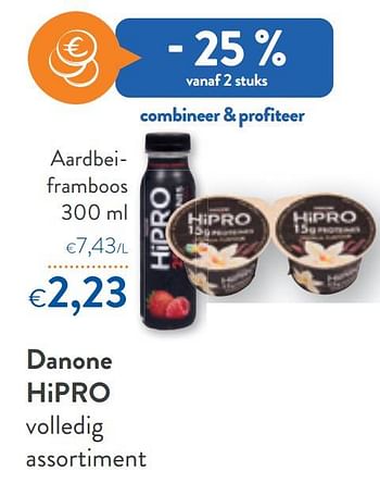 Promoties Danone hipro aardbeiframboos - Danone - Geldig van 10/08/2022 tot 23/08/2022 bij OKay