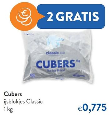 Promoties Cubers ijsblokjes classic - Cubers - Geldig van 10/08/2022 tot 23/08/2022 bij OKay
