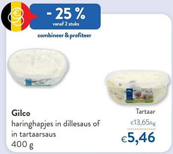 Promoties Gilco haringhapjes in tartaarsaus - Gilco - Geldig van 10/08/2022 tot 23/08/2022 bij OKay