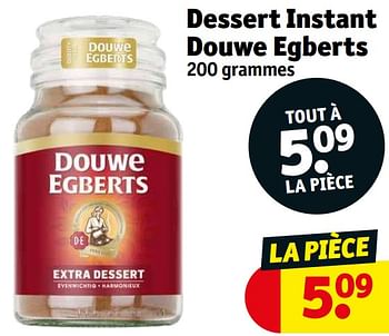 Promotions Dessert instant douwe egberts - Douwe Egberts - Valide de 09/08/2022 à 21/08/2022 chez Kruidvat