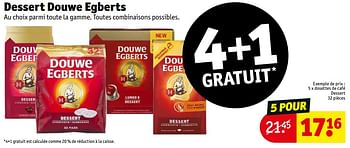 Promotions Dosettes de café dessert - Douwe Egberts - Valide de 09/08/2022 à 21/08/2022 chez Kruidvat