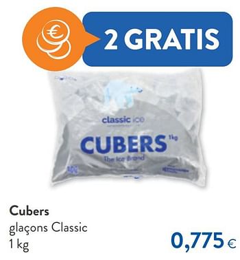 Promoties Cubers glaçons classic - Cubers - Geldig van 10/08/2022 tot 23/08/2022 bij OKay
