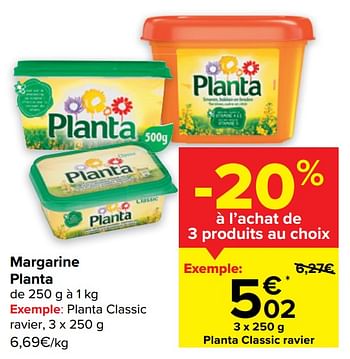 Promotions Planta classic ravier - Planta - Valide de 10/08/2022 à 22/08/2022 chez Carrefour