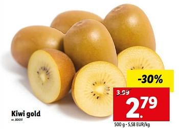 Promoties Kiwi gold - Huismerk - Lidl - Geldig van 16/08/2022 tot 20/08/2022 bij Lidl