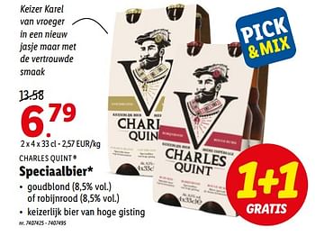 Promoties Speciaalbier - Charles Quint - Geldig van 16/08/2022 tot 20/08/2022 bij Lidl
