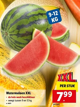 Promoties Watermeloen xxl - Huismerk - Lidl - Geldig van 16/08/2022 tot 20/08/2022 bij Lidl