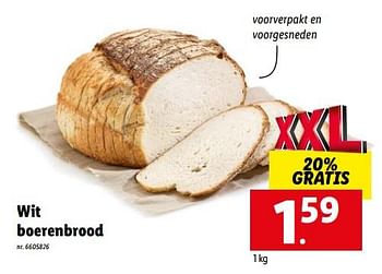 Promotions Wit boerenbrood - Produit maison - Lidl - Valide de 16/08/2022 à 20/08/2022 chez Lidl