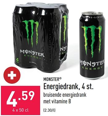 Promoties Energiedrank - Monster - Geldig van 19/08/2022 tot 26/08/2022 bij Aldi