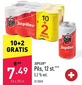 Promoties Jupiler Pils - Jupiler - Geldig van 19/08/2022 tot 26/08/2022 bij Aldi