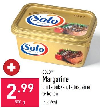 Promoties Margarine - Solo - Geldig van 19/08/2022 tot 26/08/2022 bij Aldi