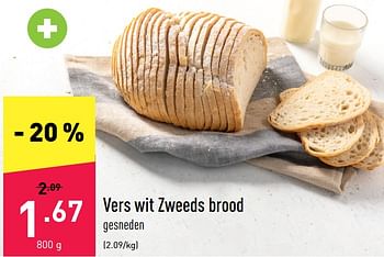 Promotions Vers wit zweeds brood - Produit maison - Aldi - Valide de 15/08/2022 à 20/08/2022 chez Aldi