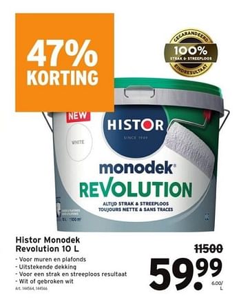 Promotions Histor monodek revolution - Histor - Valide de 10/08/2022 à 22/08/2022 chez Gamma