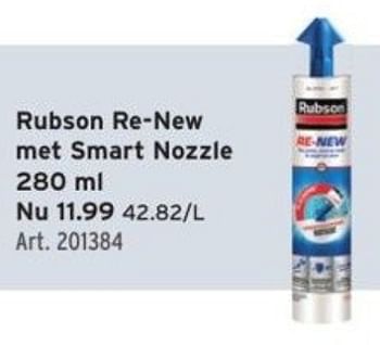 Promoties Rubson re-new met smart nozzle - Rubson - Geldig van 10/08/2022 tot 22/08/2022 bij Gamma