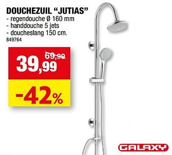 Promoties Douchezuil jutias - Galaxy - Geldig van 10/08/2022 tot 21/08/2022 bij Hubo