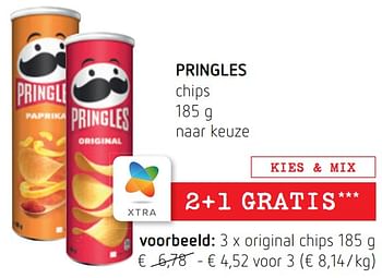 Promoties Pringles original chips - Pringles - Geldig van 11/08/2022 tot 24/08/2022 bij Spar (Colruytgroup)