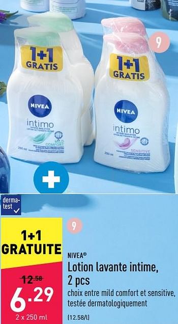 Promoties Lotion lavante intime - Nivea - Geldig van 17/08/2022 tot 26/08/2022 bij Aldi