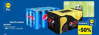 Promoties Pepsi cola regular - Pepsi - Geldig van 16/08/2022 tot 20/08/2022 bij Lidl