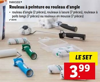 Promoties Rouleau à peinture ou rouleau d‘angle - Parkside - Geldig van 16/08/2022 tot 20/08/2022 bij Lidl