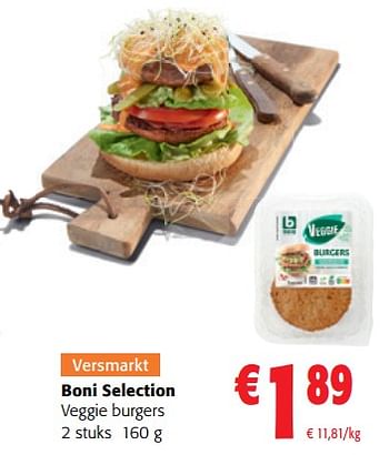 Promotions Boni selection veggie burgers - Boni - Valide de 10/08/2022 à 23/08/2022 chez Colruyt