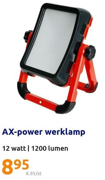 Promotions Ax-power werklamp - AX Power - Valide de 10/08/2022 à 16/08/2022 chez Action