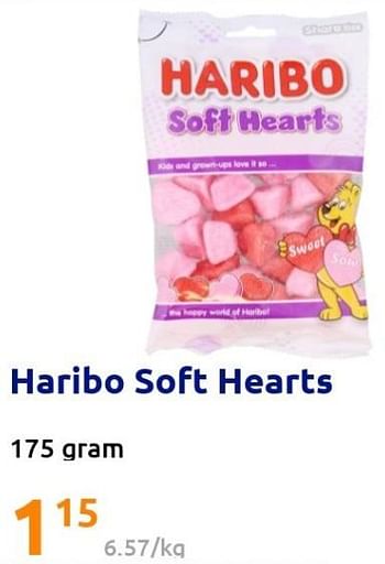 Promoties Haribo soft hearts - Haribo - Geldig van 10/08/2022 tot 16/08/2022 bij Action